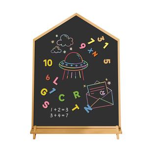 家用儿童画板宝宝磁性双面小黑板支架式涂色涂鸦移动可擦写字白板