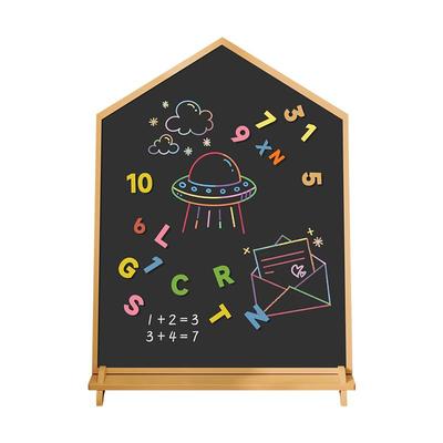 家用儿童画板宝宝磁性双面小黑板支架式涂色涂鸦移动可擦写字白板