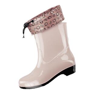 回力雨鞋女士中筒雨靴成人水鞋时尚外穿水靴加绒防水防滑胶鞋套鞋