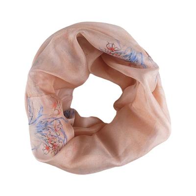 直接套！100%桑蚕丝围脖纯真丝