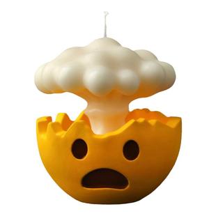 EZ BURN炸飞脑壳香薰蜡烛创意烧脑香氛小众卧室摆件男女生日礼物