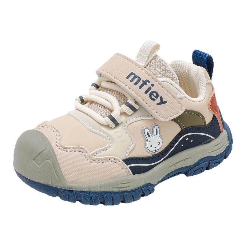 小兔米菲2025新款秋季皮面男童休闲运动鞋防滑软底小童幼童儿童鞋