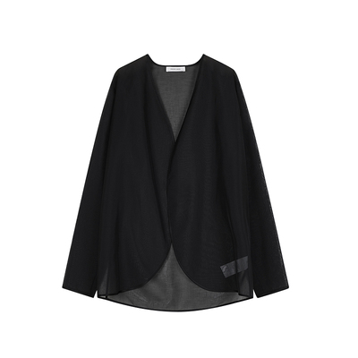 concise-white/简白网纱披肩