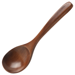 楠木干饭勺日式木勺子吃饭用吃播嗦粉勺长柄拉面勺螺蛳粉木头汤勺