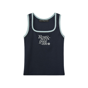 RestandRecreation官方拼色logo印花休闲工字背心RR无袖吊带上衣