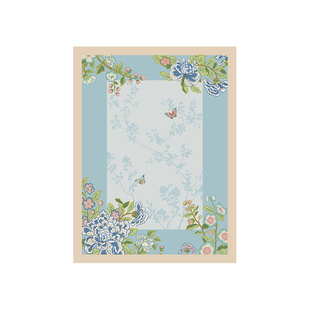 蝶梦庭入户门地垫丝圈2025新款花卉蹭土高级感耐脏室内外可裁剪家