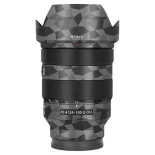 JJC 适用索尼24-105F4G镜头贴膜sel24105g保护贴纸FE 24-105mm皮贴保护套皮纹迷彩全包贴皮碳纤维防护配件