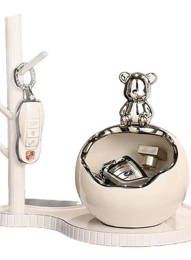 玄关收纳盒入户门口鞋柜装饰摆件