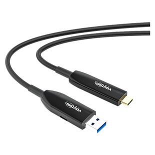优霆usb3.1转Typec光纤线10米15米20米30米40米50m穿管布线摄像头