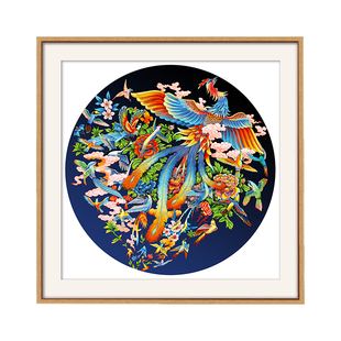 百鸟朝凤十字绣2026年新款卧室客厅寓意好自己绣手工刺绣结婚礼物