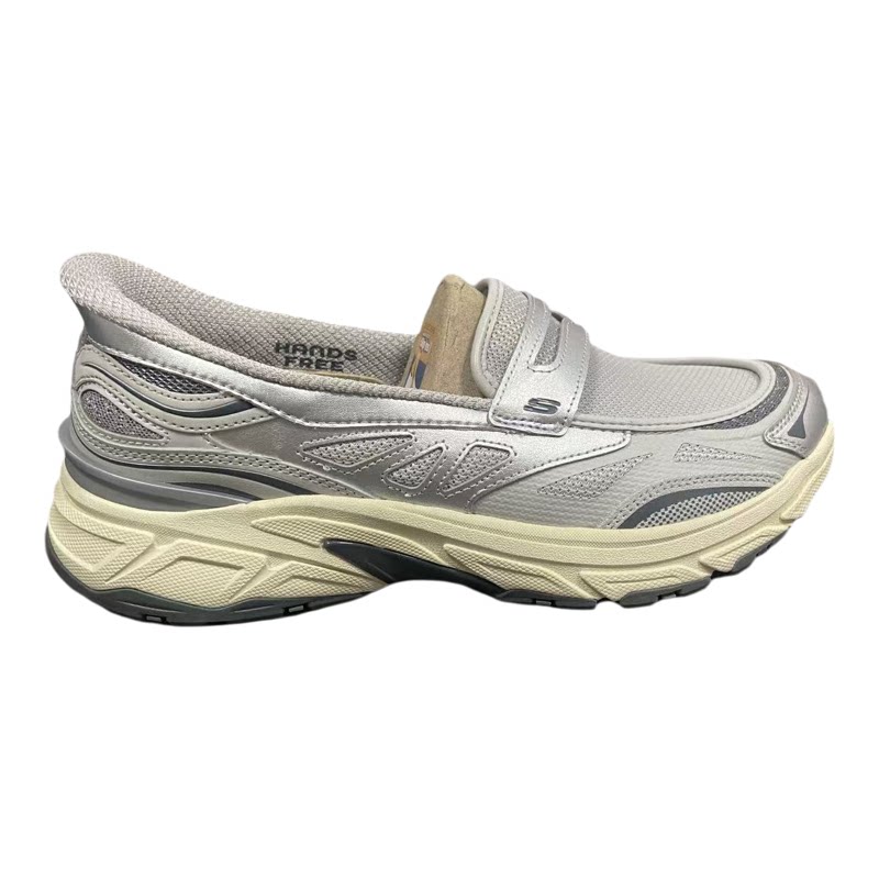 Skechers斯凯奇2025新款女士透气轻质舒适一脚蹬浅口老爹鞋150715