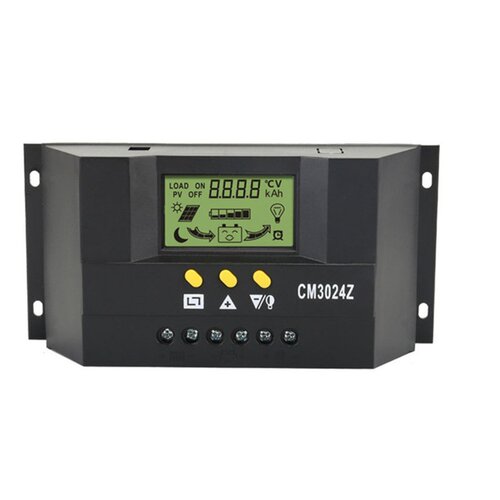 新款直销CM3024Z 12V24V30A太阳能控制器LCD液晶电流显示太阳能充