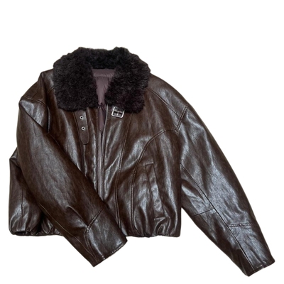 高品质90白鹅绒复古短款羽绒服