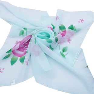 秋冬小方巾女丝巾薄款围巾百搭韩版妈妈纱巾雪纺夏季公司活动礼品