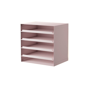 桌面信盘家用玄关置物架钢制抽屉式分层化妆品办公文件收纳密码柜