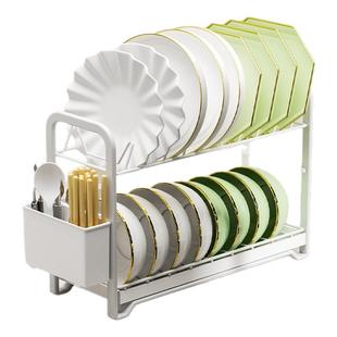 护家碗碟收纳架水槽上方沥水碗碟架放碗碟子盘子收纳架碗盘沥水架