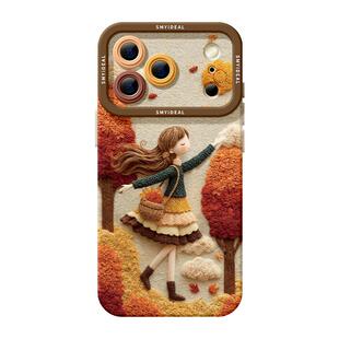 适用苹果17手机壳女款iphone16pro保护套13mini全包14防摔11/12/xs软外壳7plus硅胶8高级15网红se刺绣女孩max