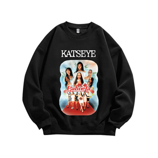韩女团Katseye Gabriela海报粉丝应援周边重磅纯棉卫衣服男女同款