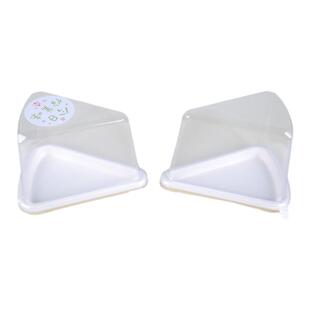 三角形慕斯包装盒千层三角切块打包盒甜品包装6/8寸切块盒纸浆底