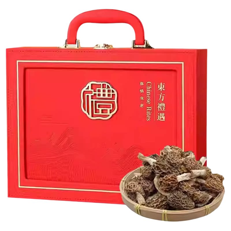 西藏纯野生羊肚菌干货礼盒送礼