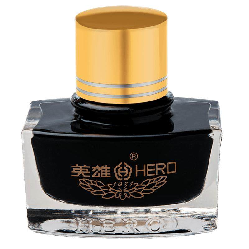 HERO/英雄官方旗舰店9003黑色非碳素不堵笔钢笔黑色墨水 商务钢笔墨水黑色60ML