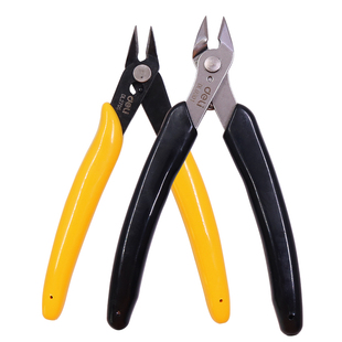 得力工具迷你水口钳修边钳切线毛边电子剪电线斜口钳省力模型斜嘴