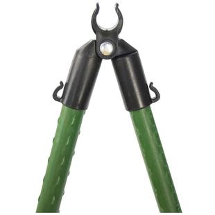 弹簧扣包塑钢管田园、花架、绿色绿植塑料花架园艺盆景架花卉地面