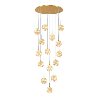 复式楼梯公寓别墅客厅大吊灯