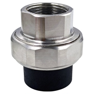 不锈钢活接头PE20四分25六分32一寸内丝外丝热熔铜活接水管配件