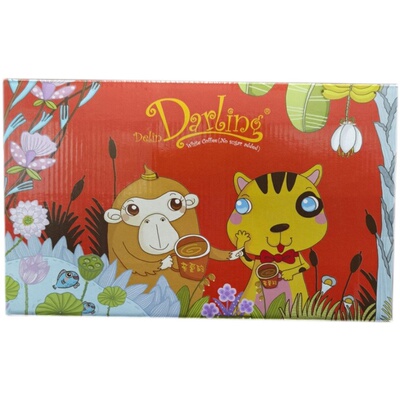 代购无糖卡布奇诺80包白咖啡