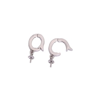 珍珠吊坠扣头空托s925银配件纯银万用万能扣手工配饰diy银饰材料