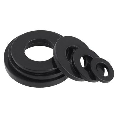 黑色黑色平垫圈垫片介子黑锌发黑