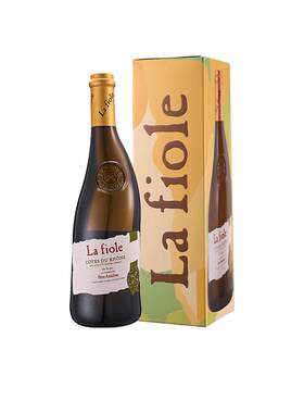 【自营】法国芙华歪脖子红酒解腻隆河干白葡萄酒单支礼盒750ml