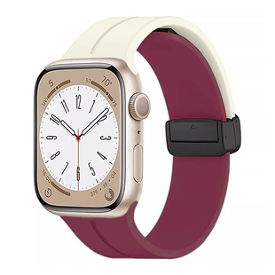 适用iwatch10/9/8表带新款s10硅胶磁吸腕带苹果手表7/6手表带applewatch5替换带s9s8s7s6s5创意女款iwatchse