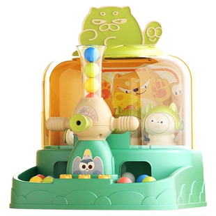 儿童欢乐弹珠游戏机 早教宝宝幼儿园创意益智趣味射击打地鼠桌游