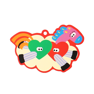 马卡龙色彩生肖马挂饰卡通可爱客厅挂件盆栽绿植吊卡2026春节装扮