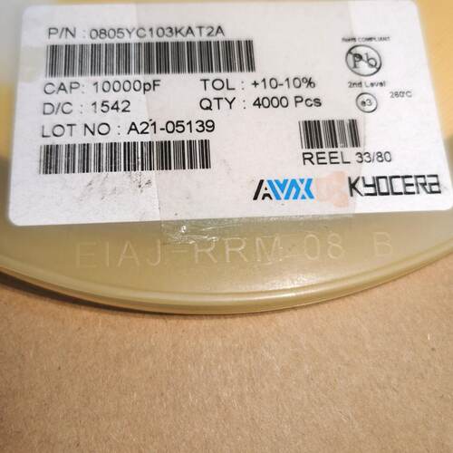 询AVX 贴片电容 0805YC103KAT2A 0805 0