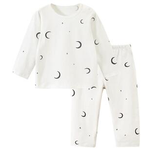 宝宝睡衣儿童空调服套装夏季薄款纯棉长袖女童分体衣服男童家居服