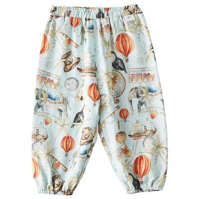 OAKFAMILY儿童夏季竹棉防蚊裤