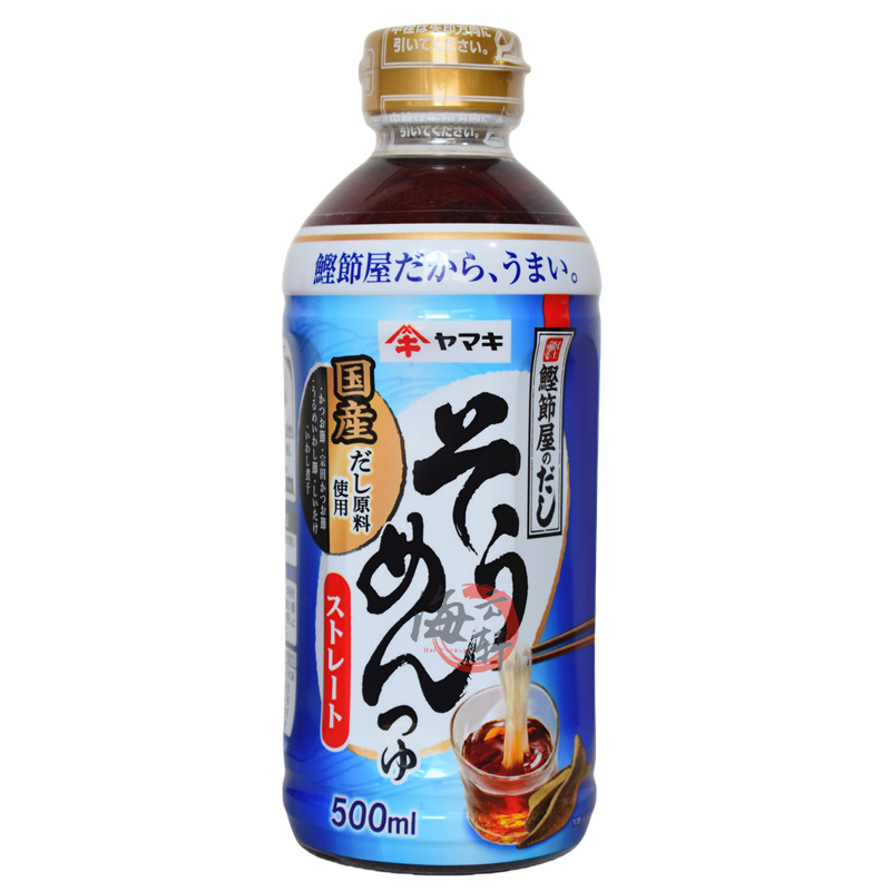 日本进口雅妈吉鲣鱼风味素面调味汁 乌冬面露素面汁500ml荞麦面汁