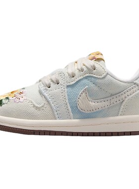 Jordan耐克2026新品AJ1刺绣LOW OG复刻婴童休闲运动鞋 IQ1110-011