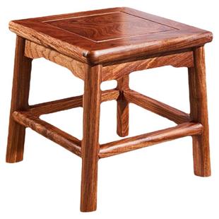 红木凳子刺猬紫檀小方凳儿童板凳家用实木中式四方凳木登矮凳换鞋