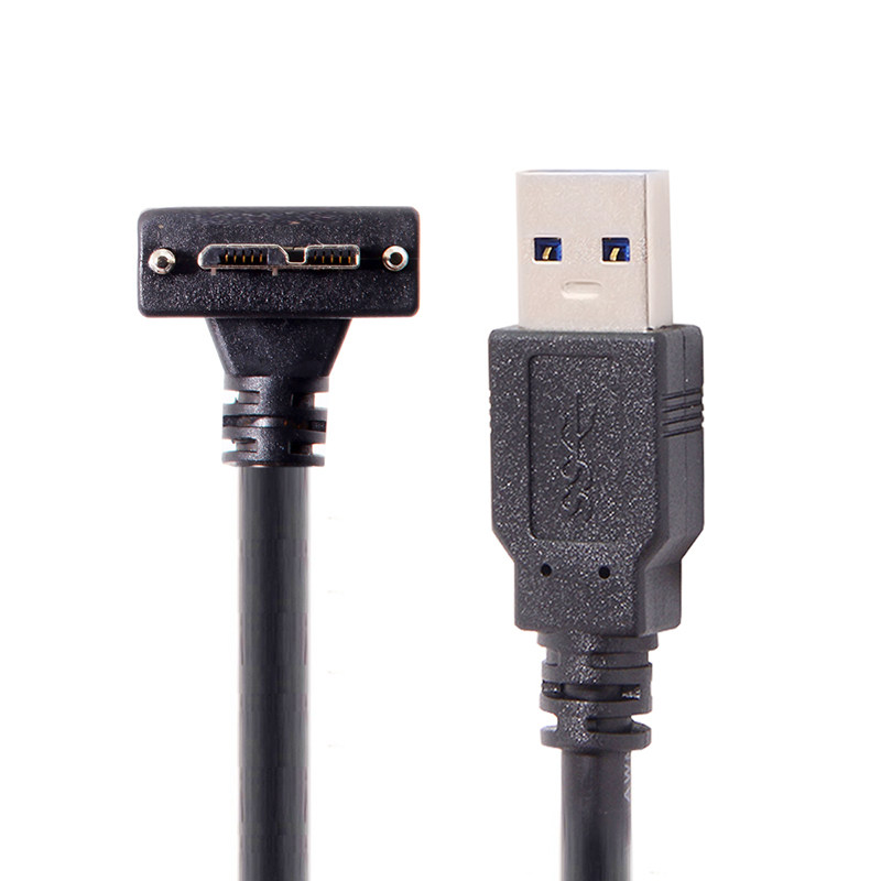 CY辰阳 工业相机USB 3.0对MICRO 上弯头带螺丝公头90度数据线限时