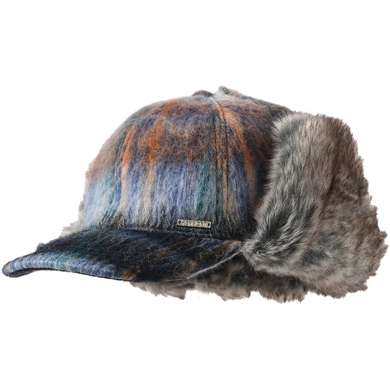 卡蒙帽子护耳保暖鸭舌帽女显脸小大帽檐防风防寒硬顶棒球帽棉帽冬