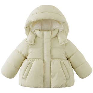 [防风护领 商场同款]马克珍妮女童保暖花苞羽绒服 宝宝冬装551713