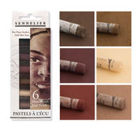French SENNELIER handcrafted soft pastel short 6-color set of colored chalk sticks thumbnail 8