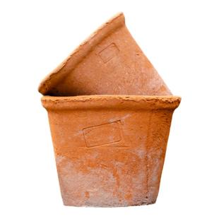 方口红陶多肉花盆小号家用透气陶盆陶土粗陶土陶水泥陶瓷泥瓦花盆