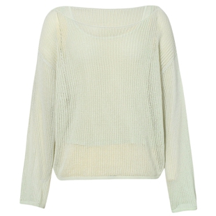 诗凡黎天丝亚麻两件套镂空针织衫罩衫薄纱外搭女伊芙丽outlets店