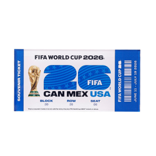 FIFA国际足联2026世界杯亚克力票根纪念版桌面摆件收藏品生日礼物