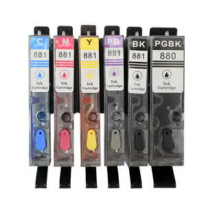 适用于佳能墨盒880墨盒 C/M/Y/BK/CLI-881 PGBK (适用TS6380/TS8380/TR8580/TS9180/TS8180/TS6180）